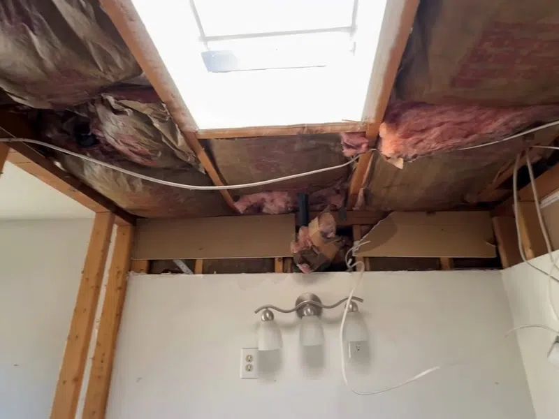 Bathroom shower or bathtub fixture area during installation or remodel work for Plumbing Services in Sun City,