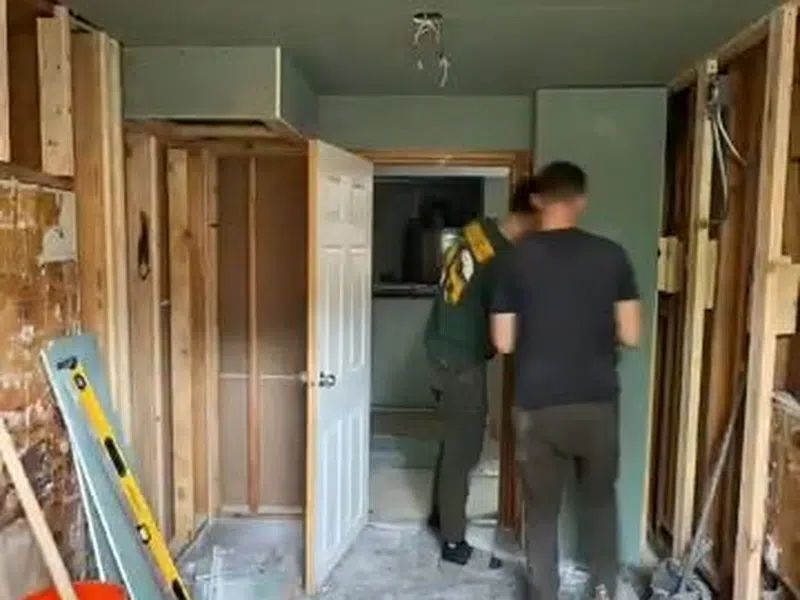 Bathroom shower or bathtub fixture area during installation or remodel work for Toilet Repair & Installation in Goodyear showing bathroom shower bathtub fixture area installation remodel work toilet repair body