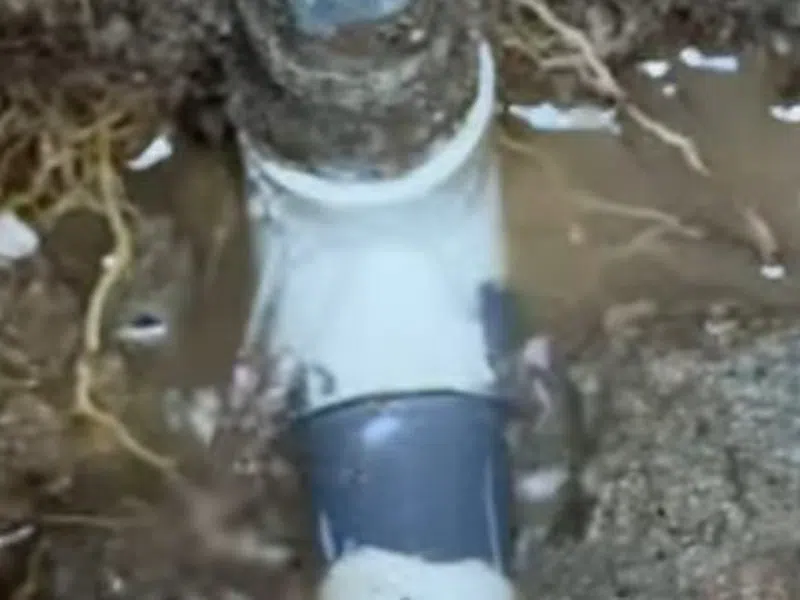 Opened slab area and leak detection equipment used to locate a hidden pipe leak for Leak Detection in Goodyear showing opened slab area leak detection equipment used locate hidden pipe body