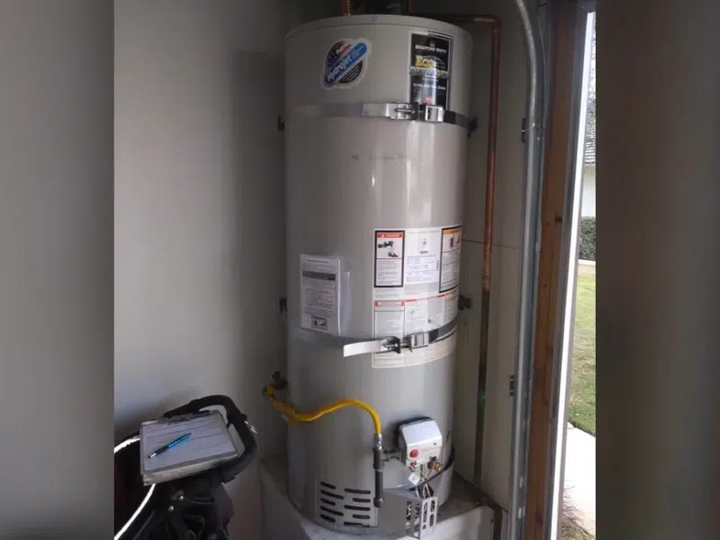 Tank water heater connections, valve fittings, and service components for Gas Line Installation & Repair in Goodyear