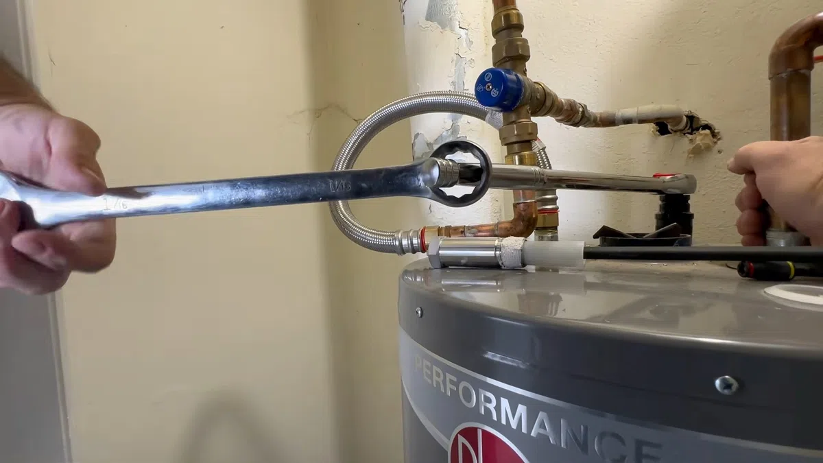 Tank water heater connections, valve fittings, and service components for Tankless Water Heater Services in Goodyear