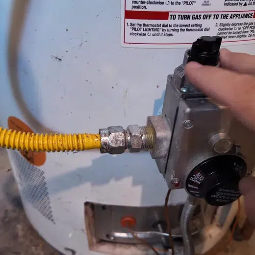 Tank water heater connections, valve fittings, and service components for Plumbing Service Areas in the West Valley