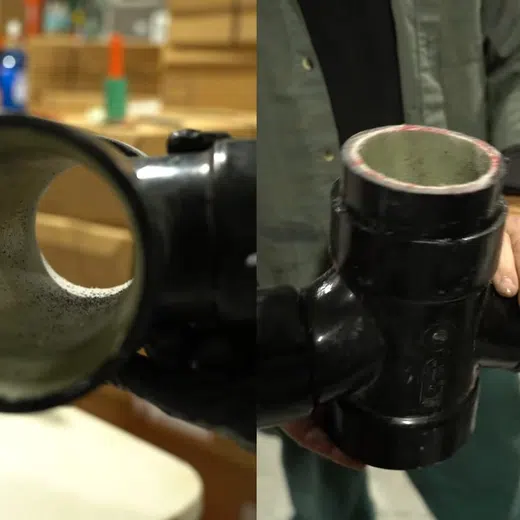 Trenchless sewer repair equipment and exposed sewer lateral access for Plumbing Services in Goodyear showing trenchless sewer repair equipment exposed lateral access thumbnail valve