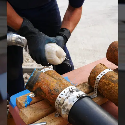 Plumber working on residential plumbing components for Plumbing Service Areas in the West Valley showing working residential components thumbnail repair